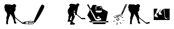KR Hockey Dings font preview